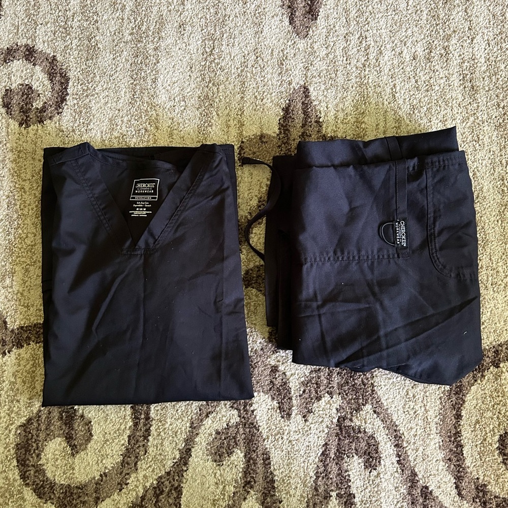 Cherokee Classic Black Scrub Set